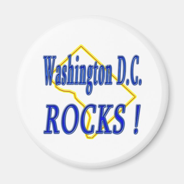 Washington D.C. Sten! Magnet (Framsidan)