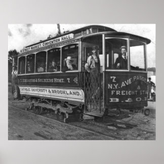 Washington, D.C. Street Car 1890 Poster