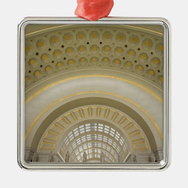 WASHINGTON D.C. USA. Insida av den fackliga Julgransprydnad Metall (Framsidan)