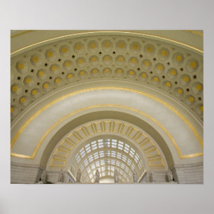 WASHINGTON, D.C. USA Insida i unionens Station. Poster
