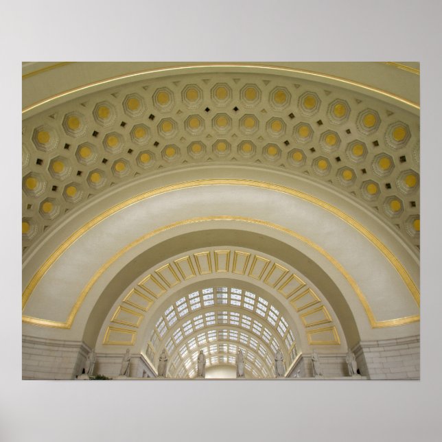 WASHINGTON, D.C. USA Insida i unionens Station. Poster (Framsidan)
