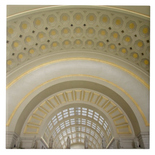 WASHINGTON, D.C. USA. Interiör på Union Station. Kakelplatta (Framsidan)