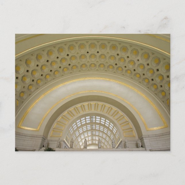 WASHINGTON, D.C. USA. Interiör på Union Station. Vykort (Framsida)