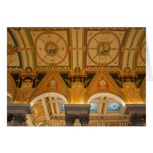 WASHINGTON D.C. USA. Tak i underbara Hall av Hälsningskort (Framsidan Horizontal)