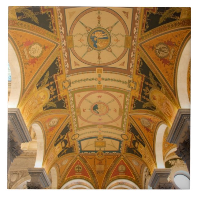 WASHINGTON D.C. USA. Taket av understöder golv Kakelplatta (Framsidan)