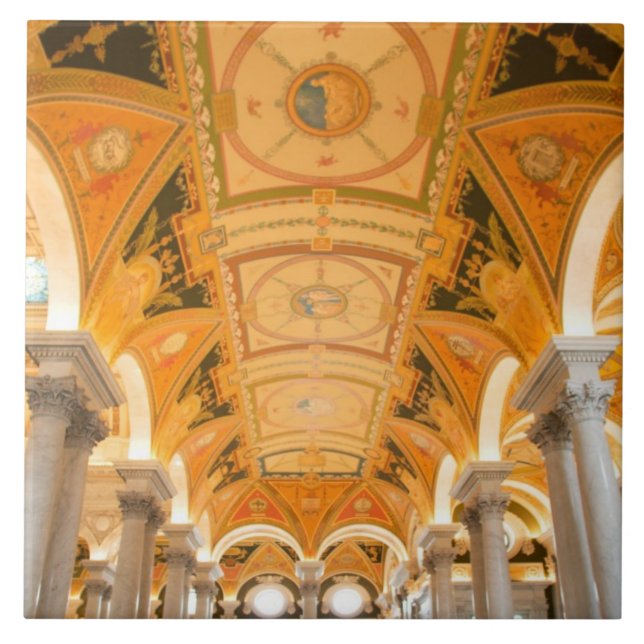 WASHINGTON D.C. USA. Understödja golvpassagen in Kakelplatta (Framsidan)