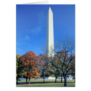 WASHINGTON, D.C. USA. Washington Monument reser Hälsningskort