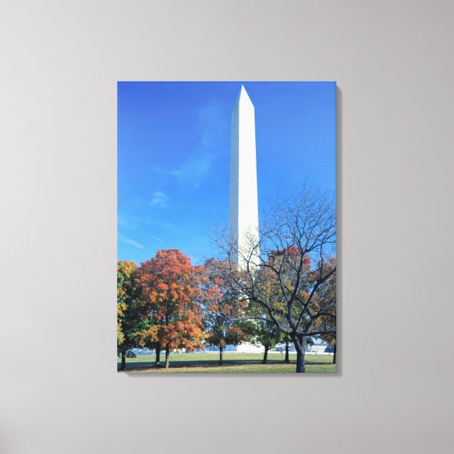 WASHINGTON, D.C. USA. Washington Monument reser si Canvastryck (Framsida)