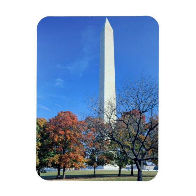 WASHINGTON, D.C. USA. Washingtonmonumentet reser s Magnet (Vertikal)