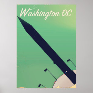 Washington D.C Vintage resor poster