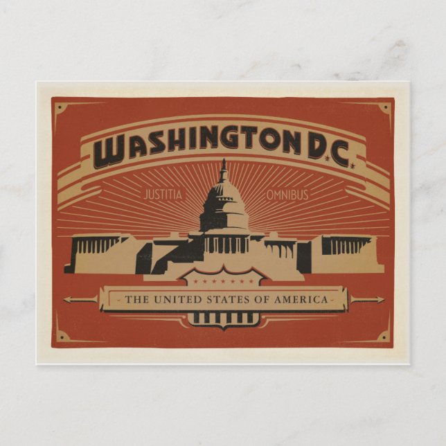 Washington, D.C. Vykort (Framsida)