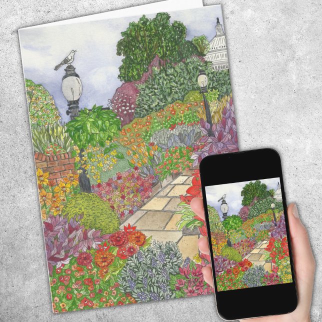 Washington D.C. Watercolor Kort (Skapare uppladdad)