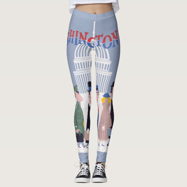 Washington D.C. Women's Leggings (Framsida)
