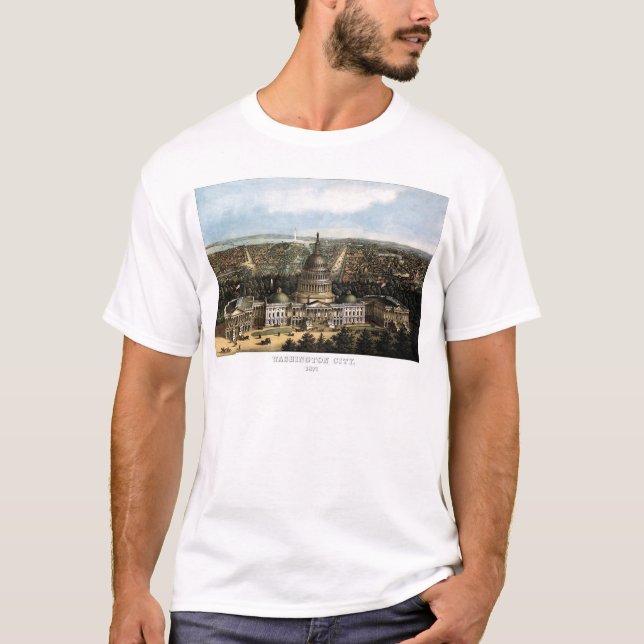 Washington DC - 1871 T-shirt (Framsida)