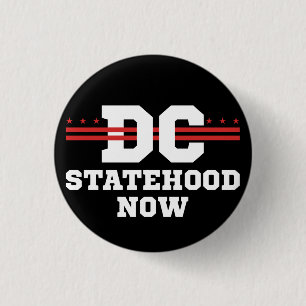 Washington DC 51:a självstyre nu Button Knapp