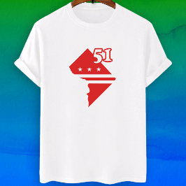 Washington DC 51:a staten - självständig stat T Shirt