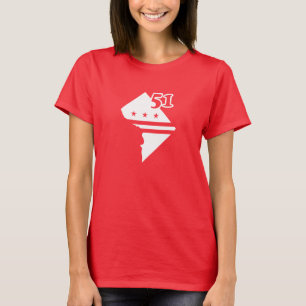 Washington DC 51:a staten - självständig stat T Shirt