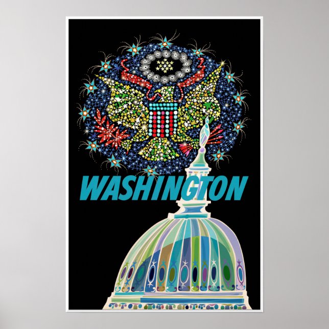 Washington DC affisch (Framsidan)