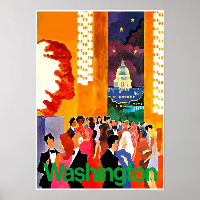 Washington DC-affisch Poster (Framsidan)