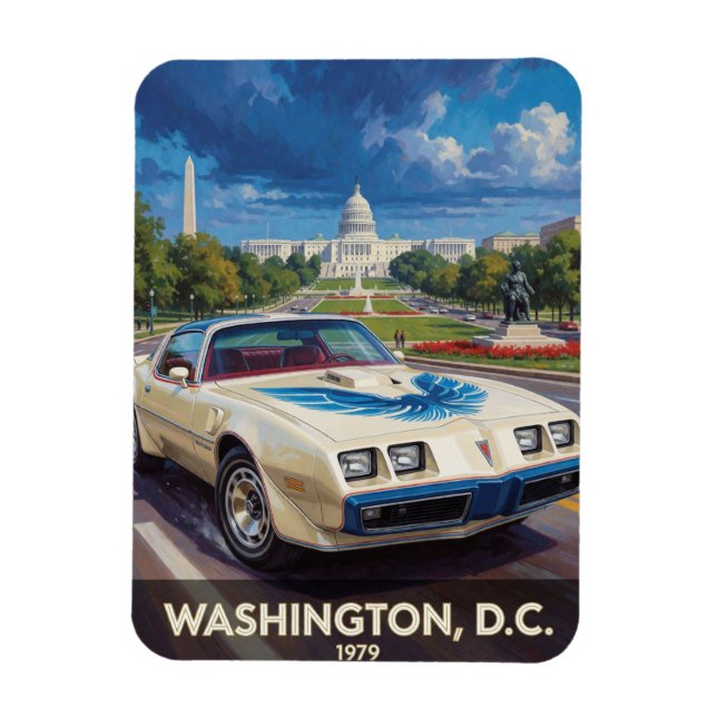 Washington DC American Road Cruiser 1979 Magnet (Vertikal)