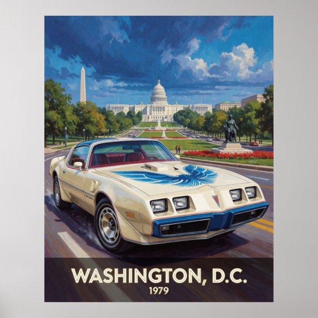 Washington DC American Road Cruiser 1979 Poster (Framsidan)