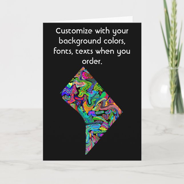 Washington DC Anpassa kortet som du vill ha det Kort (Framsida)