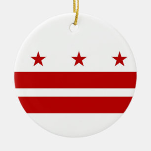Washington DC-Anpassningsbar Julgransprydnad Keramik
