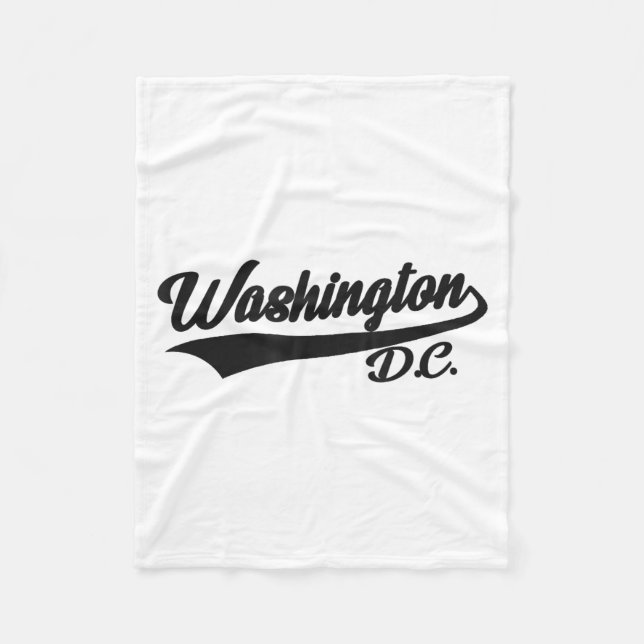Washington Dc - Athletic_throwback Design - Clic  Fleecefilt (Framsidan)