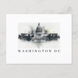 Washington DC Black and White-vykort Helg Vykort