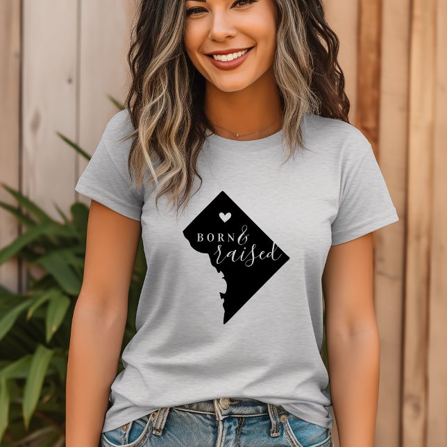Washington DC Born och Raising State Tee (Skapare uppladdad)