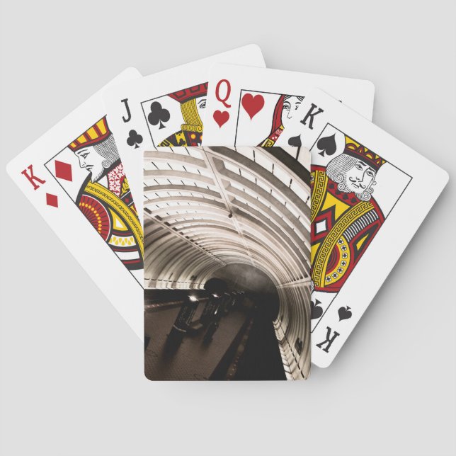 Washington DC brutalistisk arkitektur Casinokort (Baksidan)