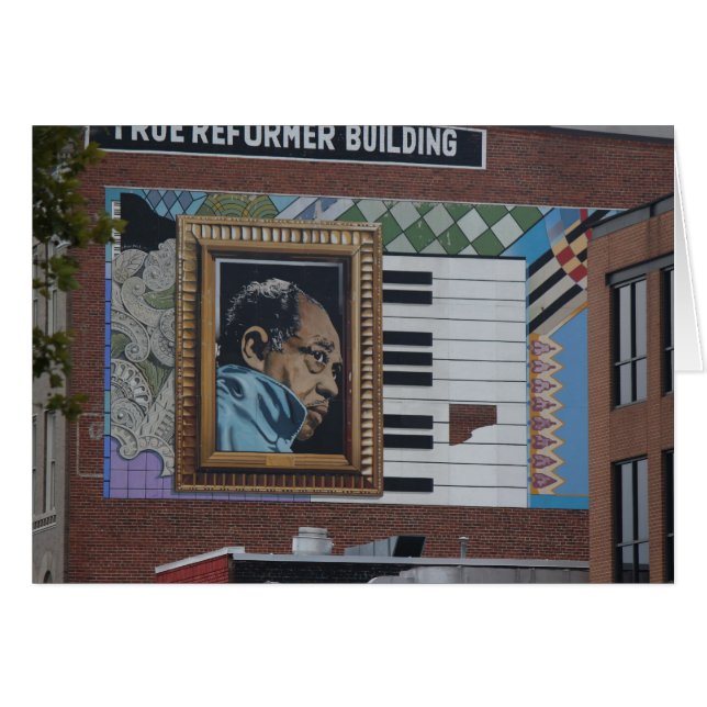 Washington DC, byggande konst, True Reformer Bldg Hälsningskort (Framsidan Horizontal)