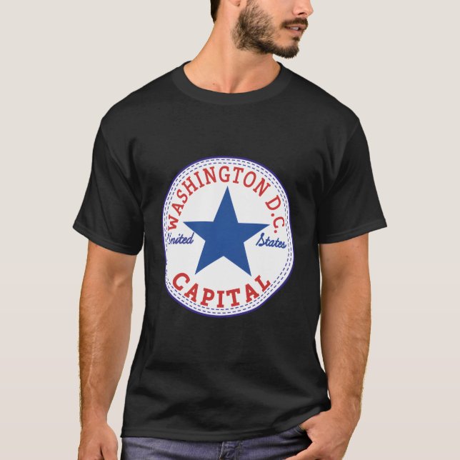 Washington Dc Capital United Stater Usa Streetwear T Shirt (Framsida)