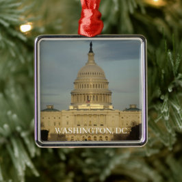Washington, DC Capitol Building Holiday Julgransprydnad Metall