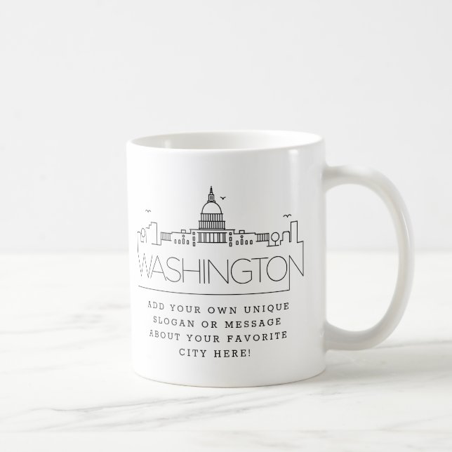 Washington DC | City Skyline Mugg (Höger)