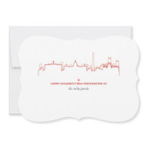 Washington DC Cityscape Helgdag Card