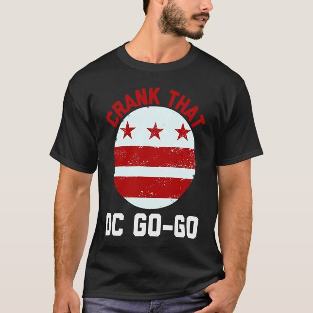 Washington DC Crank som Go Music 1 T Shirt (Framsida)