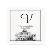 Washington DC Destination Wedding Napkin