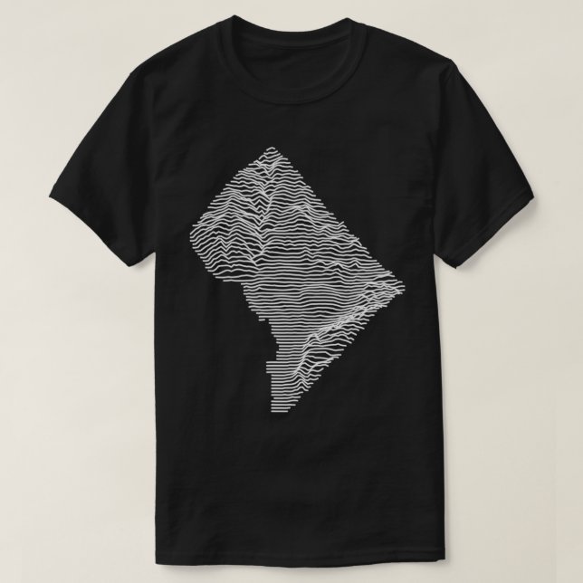 Washington, DC Division Unknown Elevations Topogr T Shirt (Design framsida)