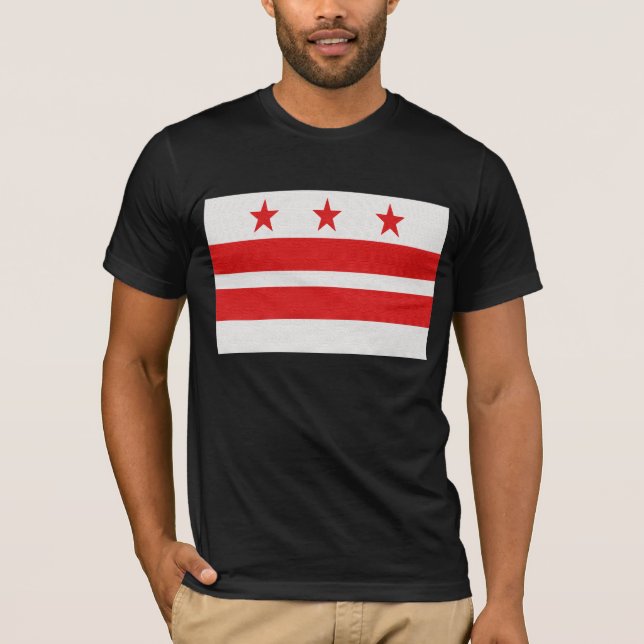 Washington DC-flagga - District of Columbia Tee Shirt (Framsida)