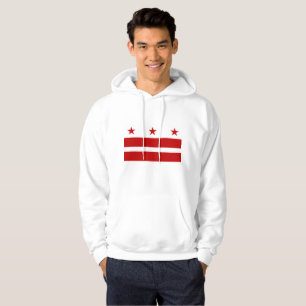 Washington DC flagga Hoodie