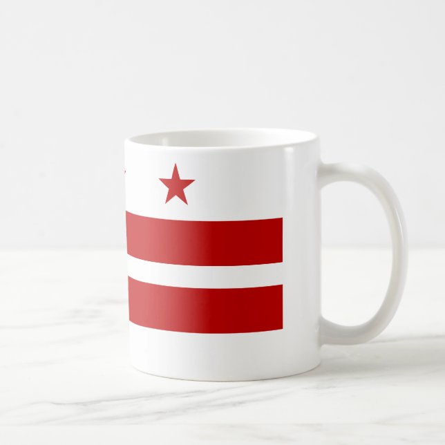 Washington DC Flagga Kaffemugg (Höger)