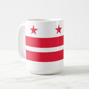 Washington DC Flagga Kaffemugg