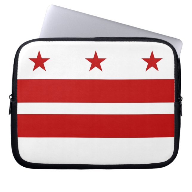Washington DC Flagga Laptop sleeve (Framsidan)