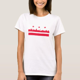 Washington DC flagga T Shirt