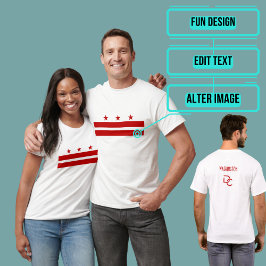 Washington DC Flagga T Shirt