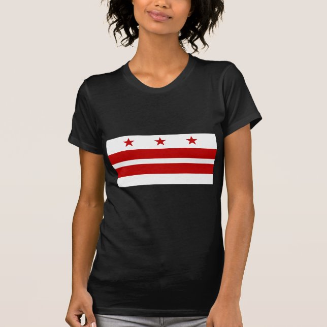 Washington DC Flagga T-shirt (Framsida)