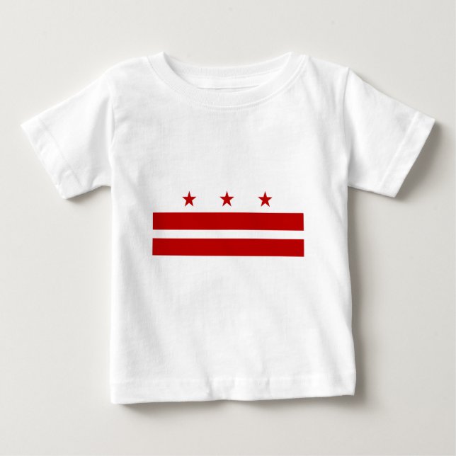 Washington DC Flagga Tee Shirt (Framsida)