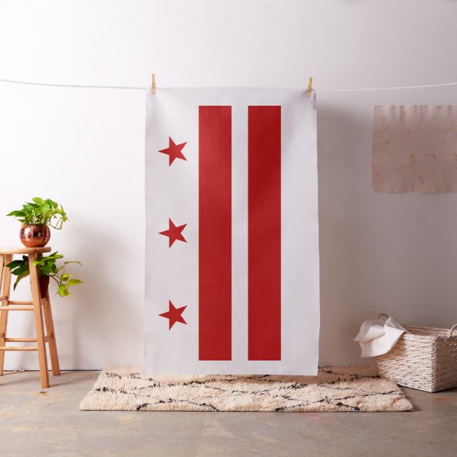 Washington DC flagga Tyg (In Situ)