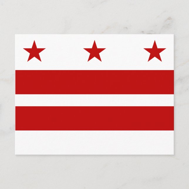 Washington DC flagga Vykort (Framsida)